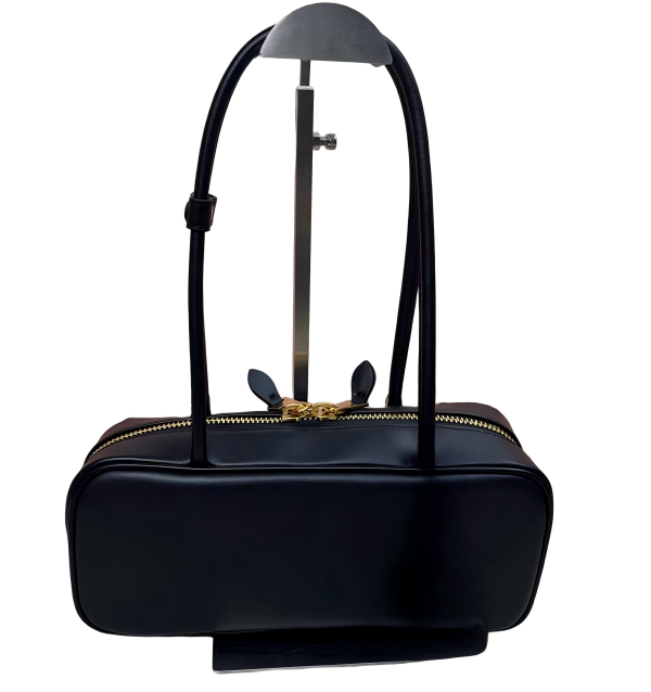 Stylish Retro Tote with Long Leather Handles