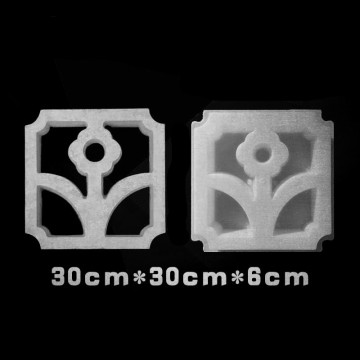 Cement Window Plastic Mould for the Wall of Courtyard Garden Lattice Formwork Concrete Flower Brick Paving Mold