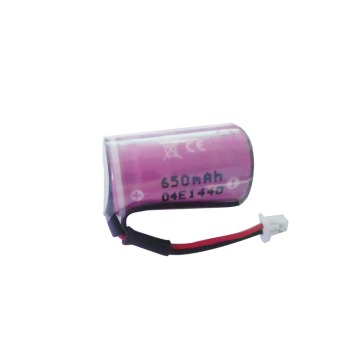 2Pcs CR14250 14250 1/2AA 3.6V lithium battery primary battery for camera 650mAh MOLEX 51021-2P Positive Plug UL1571#