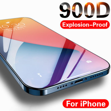 900D Full Cover Protective Glass For iPhone 12 11 Pro Max Xr Tempered Glass For iPhone Xs Max X 7 8 Plus Glass Screen Protector