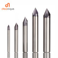 CNC carbide Chamfering milling cutter 60 90 120 degree coated 3 flutes deburring end mill engraving and carving router bit