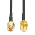 20CM / 1M / 5M / 10M SMA Male to Female Wireless Router Antenna Aerial Extension Cables Copper Feeder