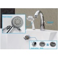 1.8 meter oval massage bathtub with shower and faucet M-2038A