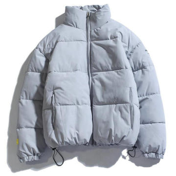 2021 Winter Coat Men's Warm Parkas Streetwear Cotton Coats Slim Male Jackets Solid Windproof Padded Coat Mens Clothing
