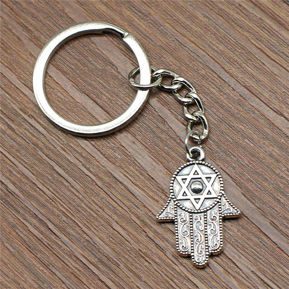 1 Piece Keychain Hand Of Fatima key chain car fashion hot sale keychains for women key-rings key chain car