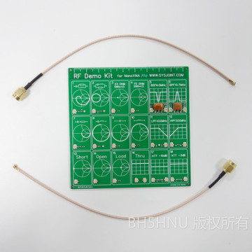 Free shipping RF Demo Kit For NanoVNA VNA RF Test board Vector Network Test Filter / Attenuator