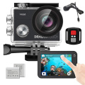 Dragon Touch Vista 5 4K Action Camera with Touch Screen 16MP WiFi 30M Waterproof Camera 170°Wide Angle 2 Batteries and Mounting