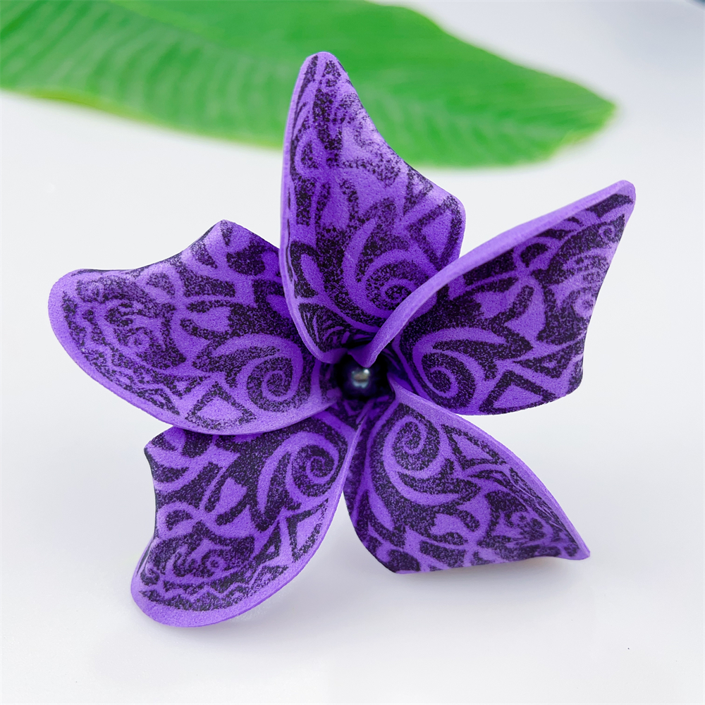 Kn Hf021b Gy Plumeria Hair Pick