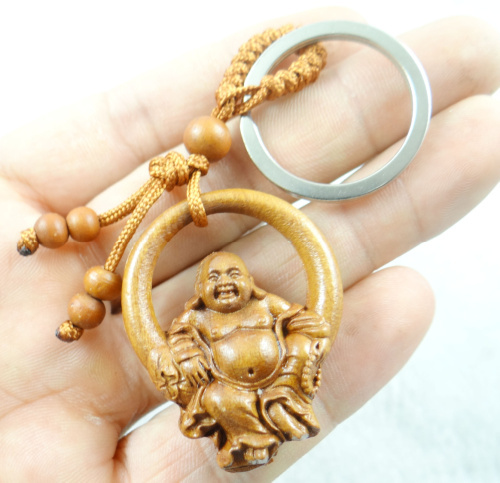 Mahogany Three-dimensional Engraving Key Chain Lifelike Pendant Key Ring Jewelry Gift For Car Accessories F90