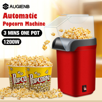 Electric Corn Popcorn Maker Household DIY Automatic Mini Hot Popcorn Making Machine 1200W 110V 220V Home Kitchen Kids Gift