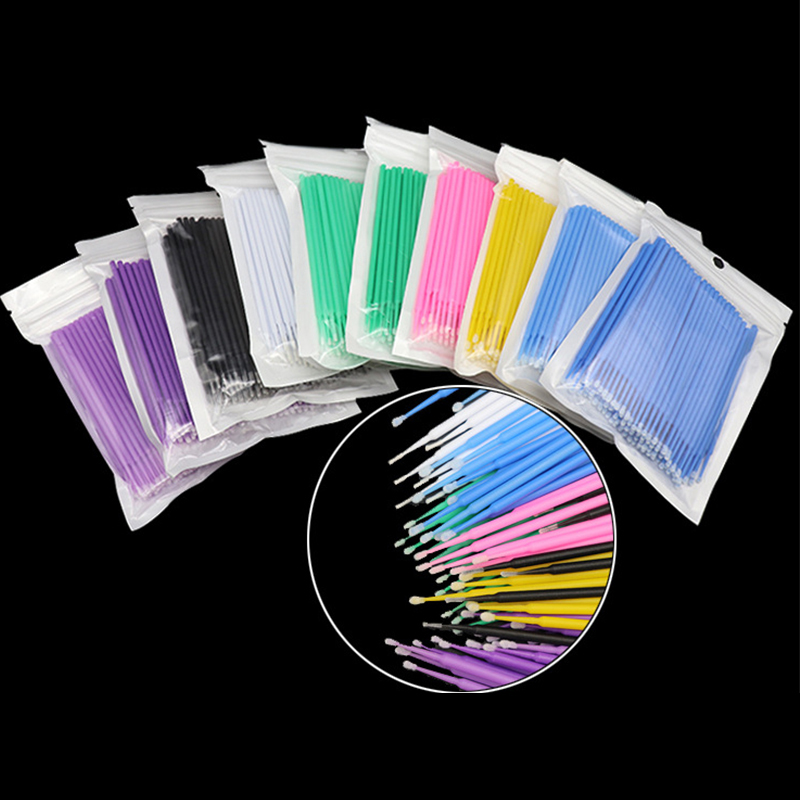 100 pcs/bag disposable cotton swab eyelashes makeup applicator remove tool swab durable cotton swab makeup brushes