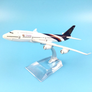 16cm Plane Model Airplane Model Thai Airways Boeing 747 Aircraft Model 1:400 Diecast Metal Airplanes Plane Toy