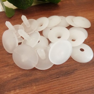 50pcs/lot 15mm/18mm/20mm/25mm/28mm/30mm/35mm/40mm/45mm/50mm/55mm/60mm white plastic toy joints with washer for plush doll