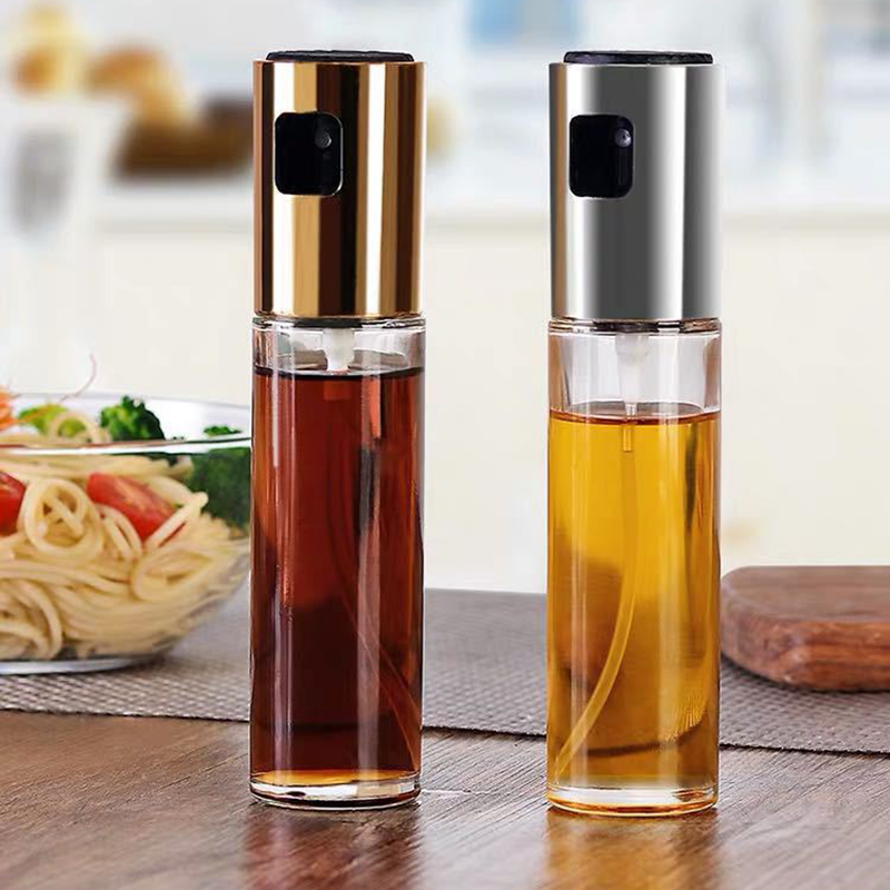 BBQ Baking Oil Spray Bottle Kitchen Cook Oil Dispenser Vinegar Bottle Water Pump Gravy Boats Cooking Tool