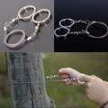 Field Survival Stainless Wire Saw Hand Chain Saw Cutter Outdoor Emergency Fretsaw Camping Hunting Wire Saw Survival Tool