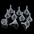 10pcs Mini Transparent Plastic Funnel For Perfume Diffuser Bottle Liquid Oil Funnels Kitchen Specialty Tools