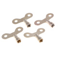 4pcs 4 hole Key For Water Tap Solid Brass Special Lock New Radiator Plumbing Bleed Key Square Socket Hole Water Tap Faucet Key