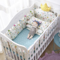4pcs Cotton Crib Baby Bedding Nordic Style Children's Bumper Around Cot Removable And washable Baby Bed Protector Room Decor