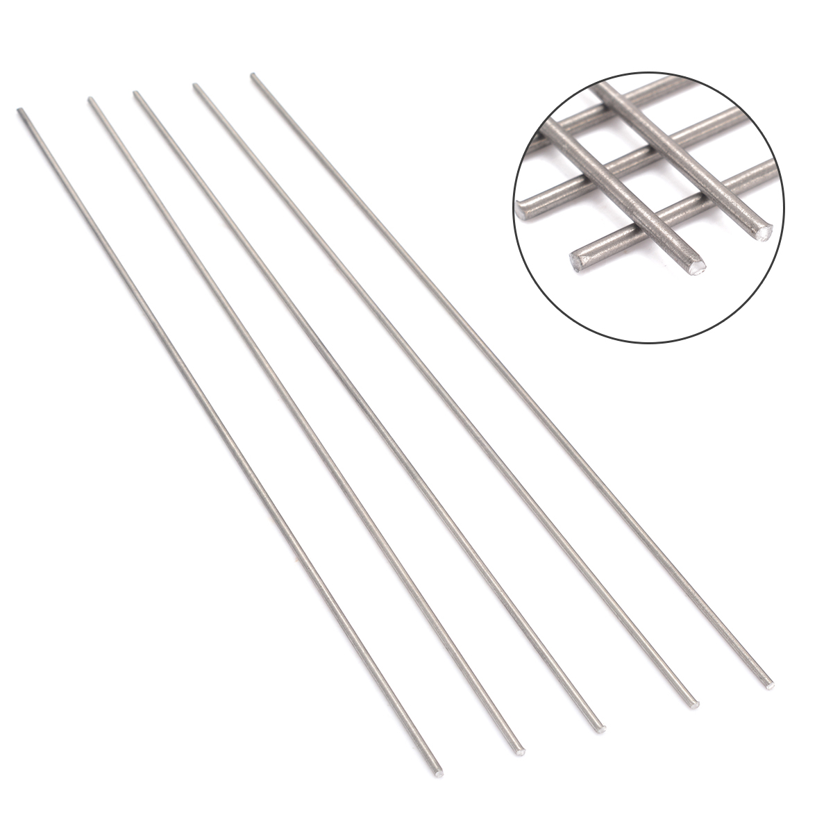 5pcs Round Ti Bar Grade 5 Metal Rods 2*250mm Titanium Sticks for Manufacturing Gas Turbine Components