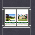 Single Side Magnetic Opening A4 Backlit Light Box ,Led Estate Agent Property Advertising Landscape Display -1x2