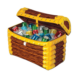 Blow Up Inflatable Pirate Treasure Chest Drink Cooler