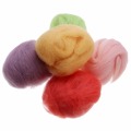 1 Set 5g 17 Colors Merino Wool Fibre Roving For Needle Felting DIY Hand Spinning Fibre Arts Doll Needlework