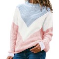 Sweaters Women Winter 2020 Knitted Clothes Fashion Women Patchwork Knit Warm Sweater Female Loose Casual Large Size Clothes