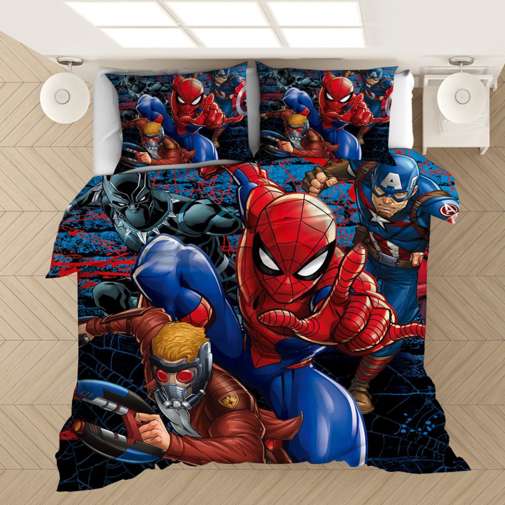 Disney Marvel Avengers Captain America Bedding Set Baby Kids Boys Gift Duvet Covers Pillowcases Comforter Cover Adult Bedlinnen