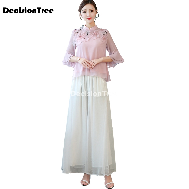 2021 traditional chinese clothing cheongsam shirts woman cheongsam blouse cotton qipao tops cheongsam top chinese chiffon tops