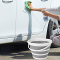 Collapsible Silicon Plastic Bucket Bathroom Folding Round Portable Car Wash Bucket Portable Camping Fishing Water Carrier