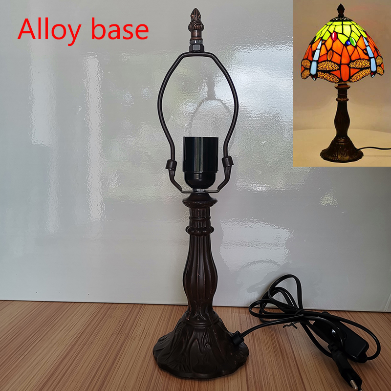WOERFU Table Lamp Base E27 EU Plug and US Plug Alloy Table Lamp Base
