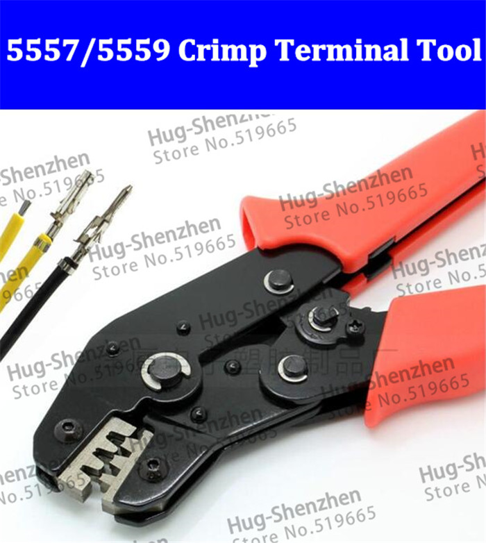 New 4.2mm connector plug terminal spring clamp terminals Crimping Tool pliers For 5557 5559 half gold plate crimp pin terminals