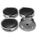 4Pcs 75mm 3D Carbon Fiber Pattern Car Hub Cap Wheel Center Cap For Mercedes Benz W212 W210 W220 W203 W204 W205 A B C E CLA Class