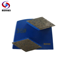 RIJILEI 30PCS Trapezoid Diamond Grinding Disc Grinder Scraper for Strong Magnetic Grinding Shoes Plate for Concrete Floor B10
