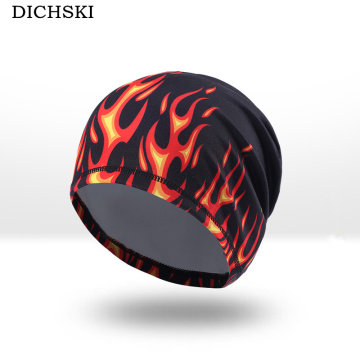DICHSKI Outdoor Sports Bike Fleece Hats For Men Winter Sport Cycling Bicycle Cap Snow Warm Caps Bicycle Riding Headband Black