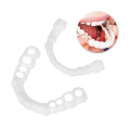 2Pcs Plastic Teeth Braces Smile Denture Set Teeth Cosmetic Teeth Whitening Comfortable Veneer Teeth Denture Kit