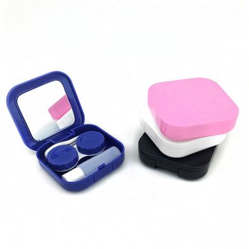 1 PC. New Solid Plastic Contact Lens Pouch Eye Care Kit Holder Container Gift Travel Portable Sifang Smooth Surface Accessories