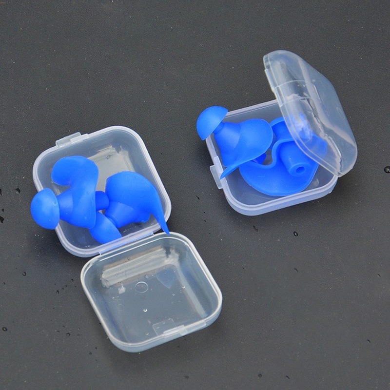 10pcs Ear-Type Soft Silicone Swimming Waterproof Earplug Swimming Earplug Adult Children Silicone Swimming Accessories