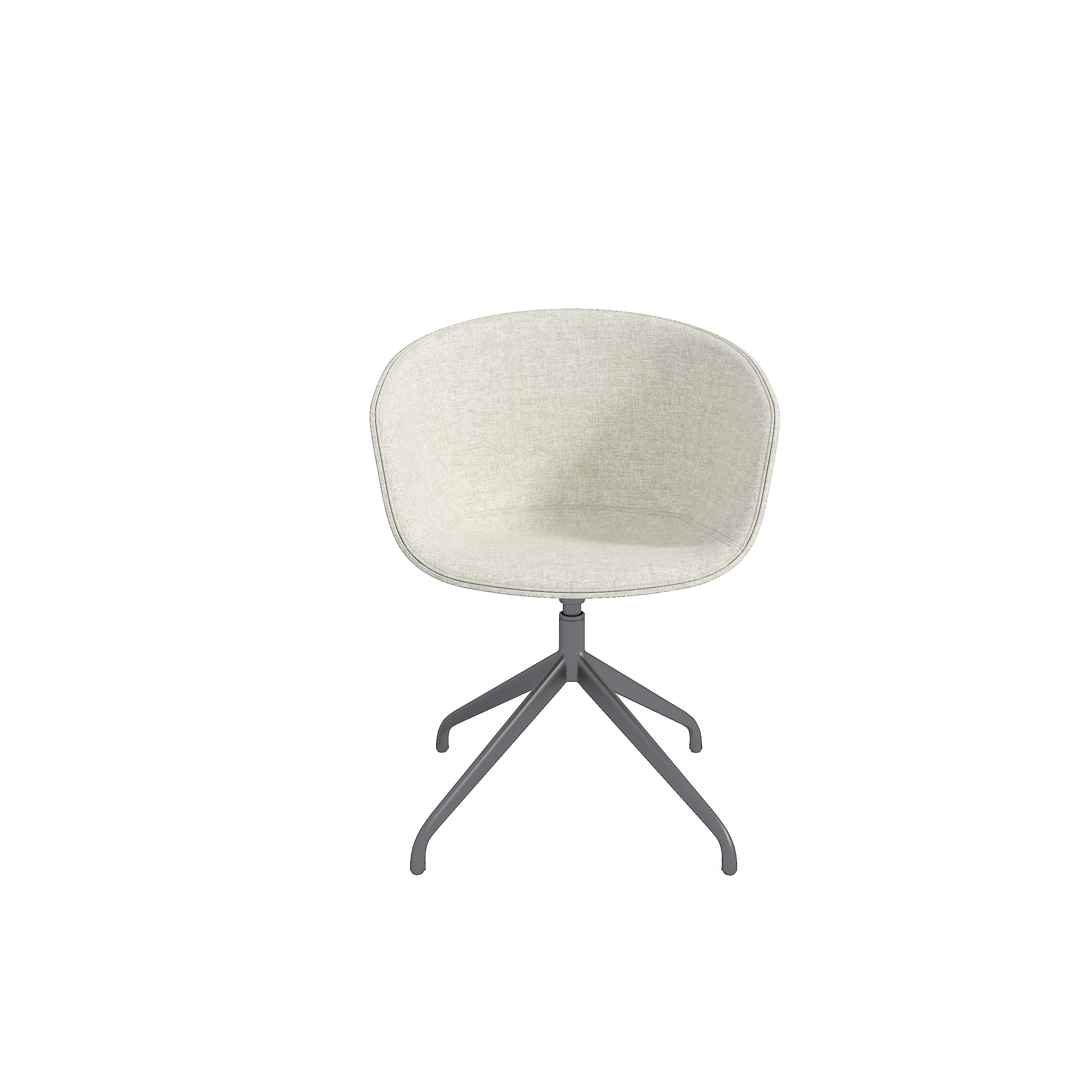 Contract Project Supporting Furniture Matcha Plastic Shell Aluminium Conference Chair