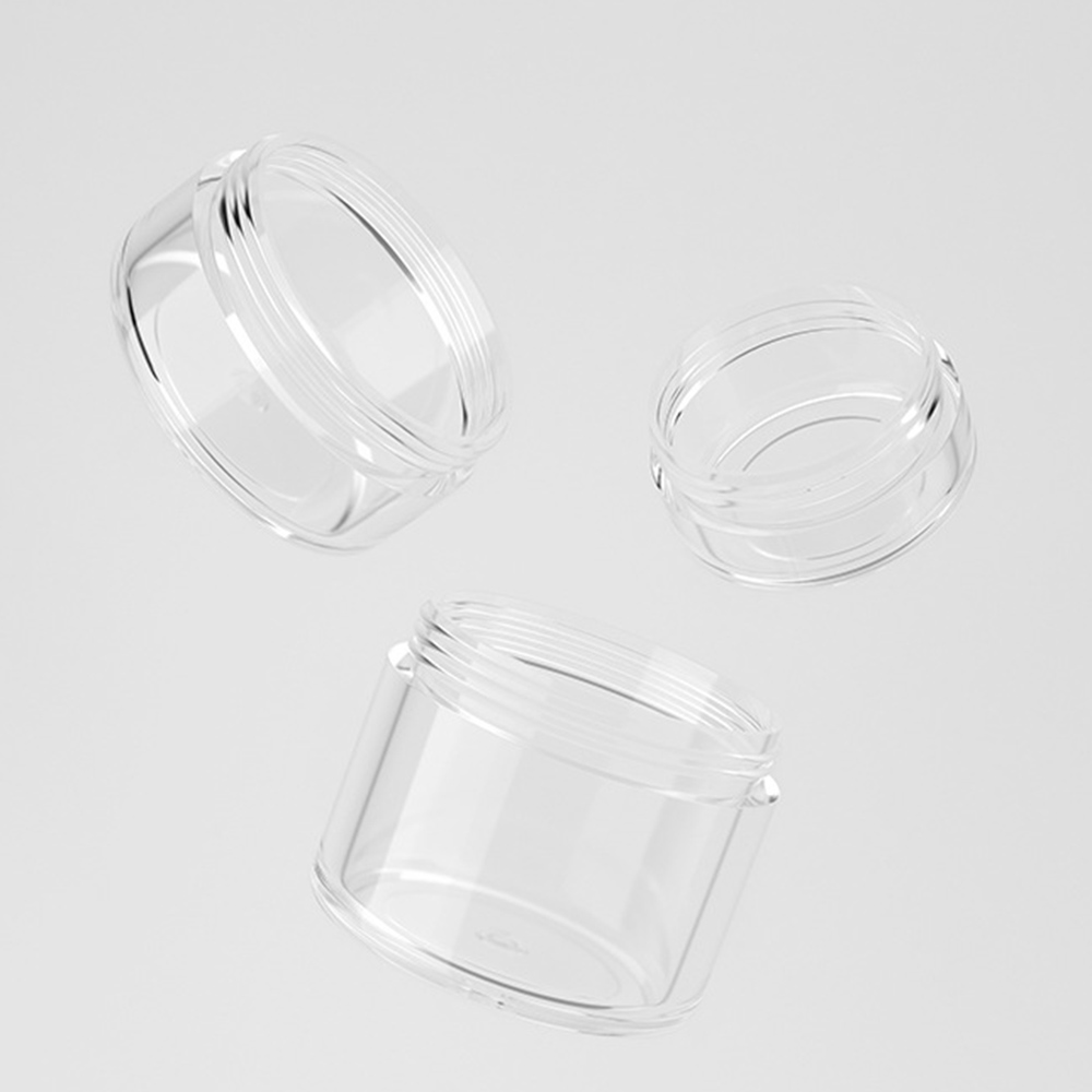 3/5/10/15/20g Plastic Transparent Empty Makeup Jar Pot Refillable Sample Bottles Travel Face Cream Lotion Cosmetic Container