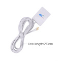 TS9 CRC9 SMA Connector 4g LTE Pannel Antenna Dual Slider Connector White With 2.9M Wire For Huawei 3G 4G LTE Router Modem Aerial