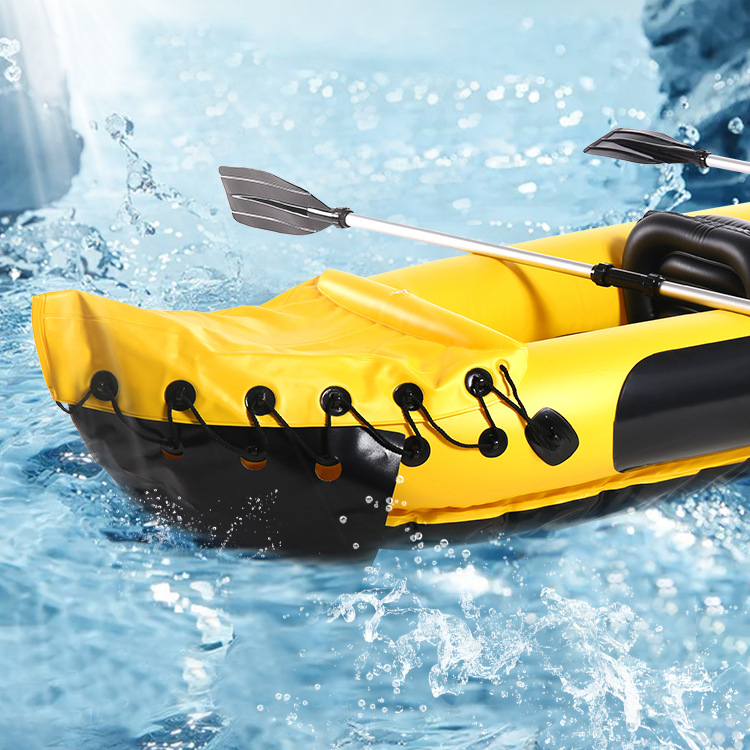 Customize 8ft Foldable Inflatable Paddle Kayak Fishing Boa 3