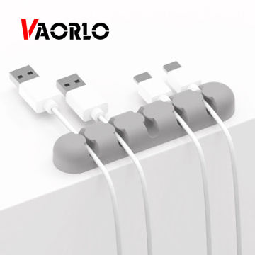 Cable Holder Silicone Protector Management Device Charging Cable Organizer Desktop Plug Wire Retention Cable Clips For Headphone