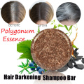 Hot Polygonum Essence Hair Darkening Shampoo Bar Soap Natural Organic Mild Formula Hair Shampoo Gray Hair Reverse Hair Cleansing