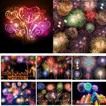 New Year Firecrackers Firework Party Decor Photography Backdrops Photo Background 2021 Spring Festival For Studio Props