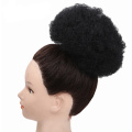 Afro Puff Synthetic Hair Bun Chignon Hairpiece For Women Drawstring Ponytail Kinky Curly Updo Claw Clip Hair Extensions 8 Inch