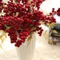 Christmas Decoration Berry Artificial Flower Fake red berries Flower New Year's decor Tree Artificial berry For Home Decor