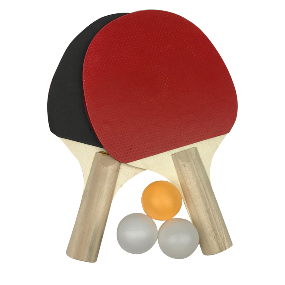 Rubber Faced Table Tennis Racket Beginner Training Ping-pong Board Table Tennis Racket Set