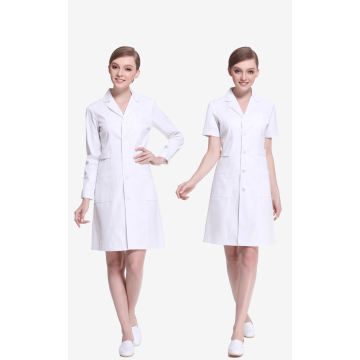 Fashion Medical white coat Long short Sleeve women Medical Coat Uniform Medical Lab Coat Hospital Doctor Slim medical uniform