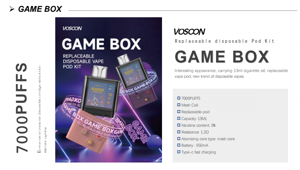 Game Box 7000puffs